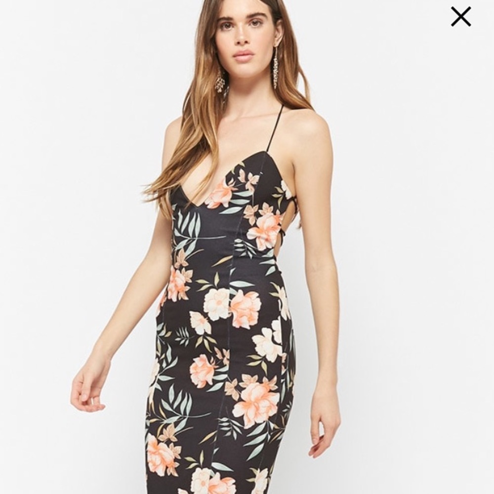 BOGO NWT Black Floral Maxi Dress
